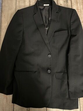 Classic Calvin Klein Black Single-Breasted Blazer boys 14
